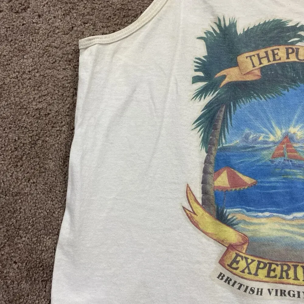 Pusser’s Experience Tank Top Mens L Vintage Made in USA Beach Graphic - Picture 7 of 16